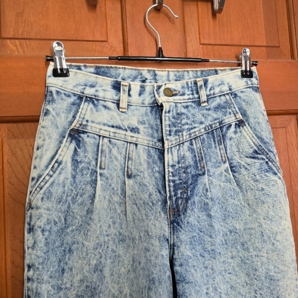 Vintage Chic 80s acid wash distressed jeans sz 10 - Picture 2 of 9